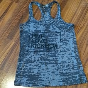 Grey ILKB Live, Love, Kickbox Tank Top